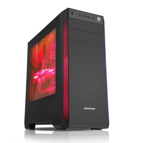 Компьютер ОЛДИ PERSONAL R023286 Системный блок Black / i7-8700 3.2GHz / 16GB / 1TB + 250GB SSD / дискретная GTX1080Ti 11GB / DOS