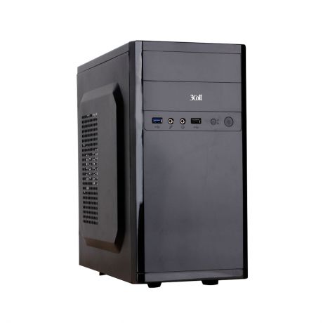 Компьютер Office 100 Системный блок Black / Celeron J3355 2.0GHz / 4GB / 500GB / встроенная HDG 500 / DOS