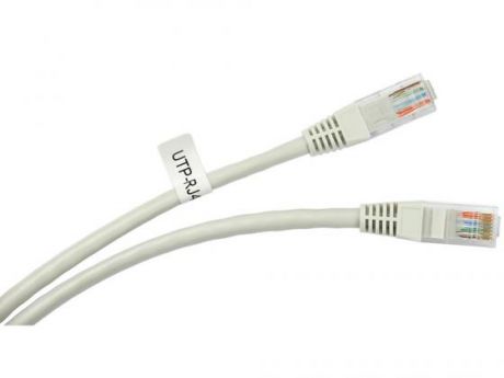 Патч-корд UTP 5E категории с RJ45 10м серый