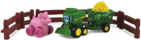 Игровой набор Tomy "Приключения трактора Джонни и поросенка на ферме" 9 предметов 377223