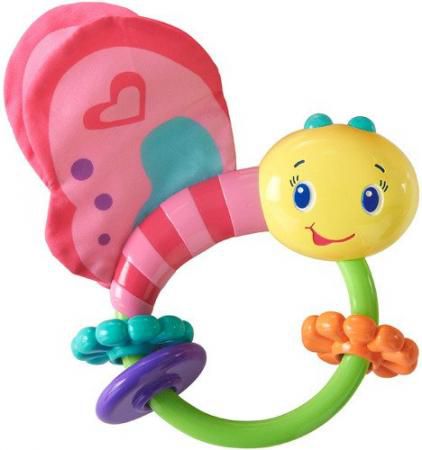 Развивающая игрушка-погремушка «Розовая бабочка» 9208