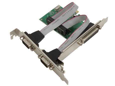 Контроллер ORIENT XWT-PE2S1PV2, PCI-E to COM 2-port + LPT 1-port (WCH CH382) oem