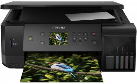 МФУ EPSON L7160 цветное/струйное A4, 13 стр/мин, 100 листов, USB, Ethernet, WiFi, Фабрика Печати