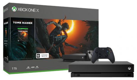 Игровая консоль Xbox One X с 1 ТБ памяти и игрой Shadow of the Tomb Raider
