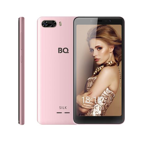 Смартфон BQ-5520L Silk Розовый MediaTek MT6739 (1.5)/8 Gb/1 Gb/5.45" (1440x720)/DualSim/3G/4G/BT/Android 8.1