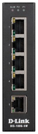 Коммутатор D-Link DIS-100G-5W/A1A Промышленный неуправляемый с 5 портами 10/100/1000Base-T