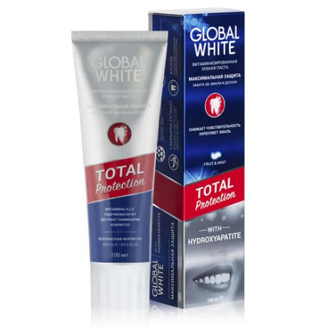 Зубная паста Total Protection Максимальная защита 30 мл (Global white, Зубные пасты)