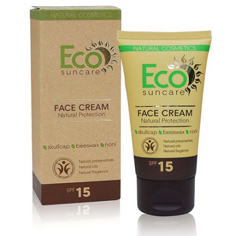Натуральный солнцезащитный крем для лица SPF 15, 50 мл (Eco suncare, Eco suncare)