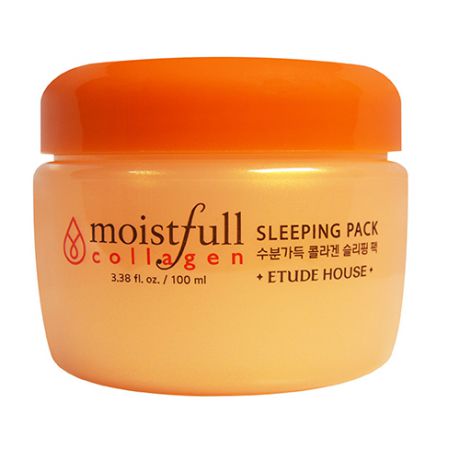 Маска для лица ночная с коллагеном Moistfull Collagen Sleeping Pack, 100 мл (Etude House, Collagen)