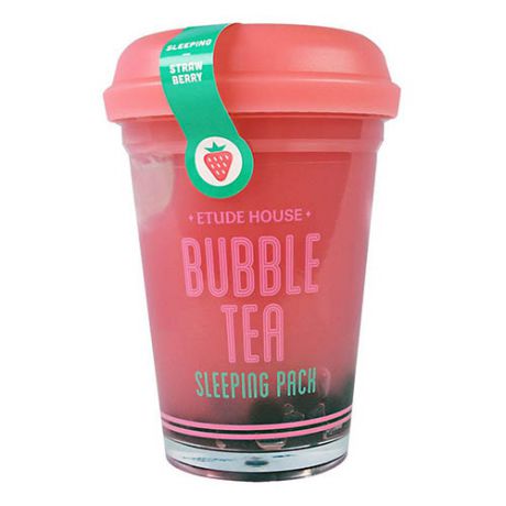 Маска ночная для лица с экстрактом клубники Bubble Tea Sleeping Pack Strawberry, 100 г (Etude House, Bubble Tea)