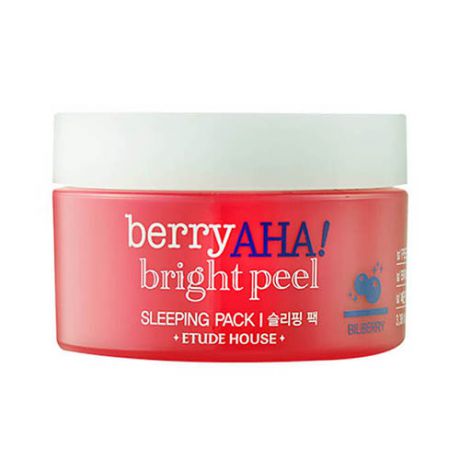 Маска ночная отшелушивающая Berry Aha Bright Peel Sleeping Pack, 100 мл (Etude House, Berry Aha)
