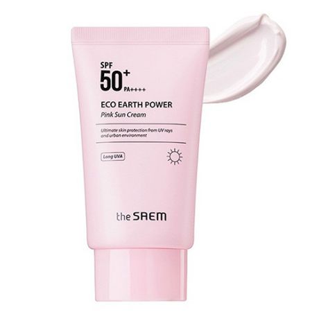 Крем солнцезащитный Eco Earth Power Pink Sun Cream, 50 г (The Saem, Sun)
