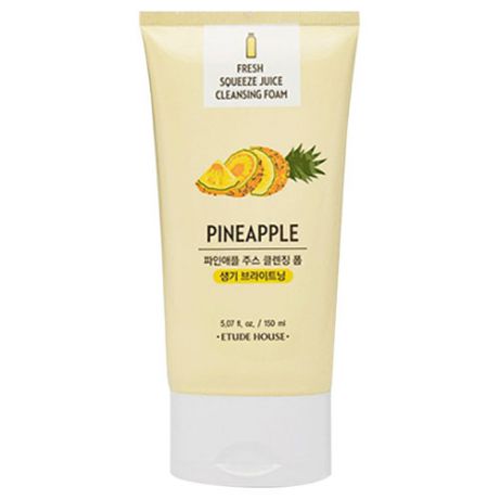 Пенка для умывания Et. Fresh Squeeze Juice Cleansing Foam Pineapple, 150 мл (Etude House, Et.)
