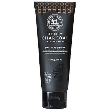 Маскапленка для лица Moksha Honey Charcoal peeloff mask 100 мл (Gain Cosmetic, Увлажнение и очищение)