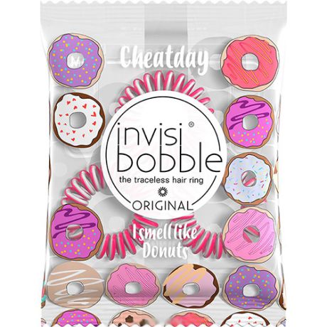 Ароматизированная резинкабраслет для волос Cheat Day Donut Dream розовый (Invisibobble, Original)