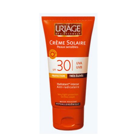 Солнцезащитный водостойкий крем SPF 30 (UVAUVB) Усиленная защита для чувствительной кожи лица (Uriage, Солнечная гамма)