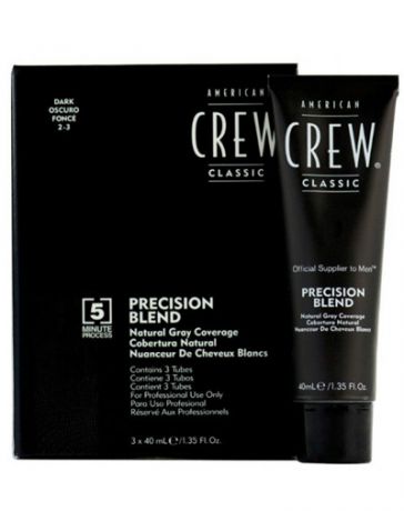 Precision Blend Краска для седых волос темный оттенок 23 3х40 мл (American Crew, Камуфляж седины)