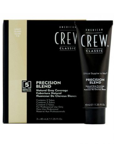 Precision Blend Краска для седых волос Светлый оттенок 78 3х40 мл (American Crew, Камуфляж седины)