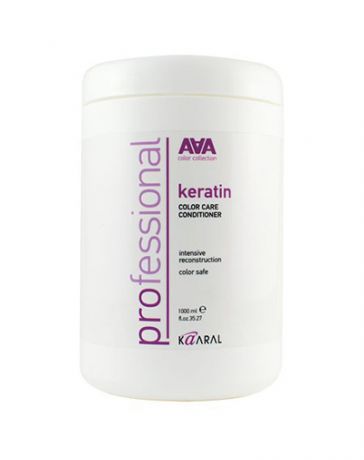 Кератиновый кондиционер для восстановления окрашенных и химически обработанных волос 1000 мл (Kaaral, Keratin Color Care)