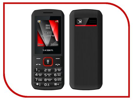 Сотовый телефон teXet ТМ-127 Black-Red