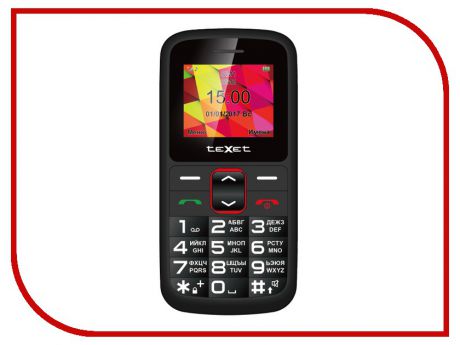 Сотовый телефон teXet TM-B217 Black-Red