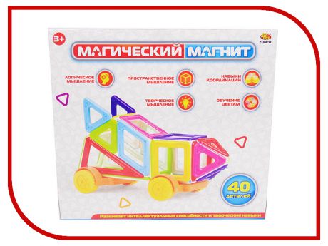 Конструктор ABtoys Магический магнит 40 дет. PT-00752