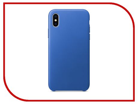 Аксессуар Чехол APPLE iPhone X Leather Case Electric Blue MRGG2ZM/A