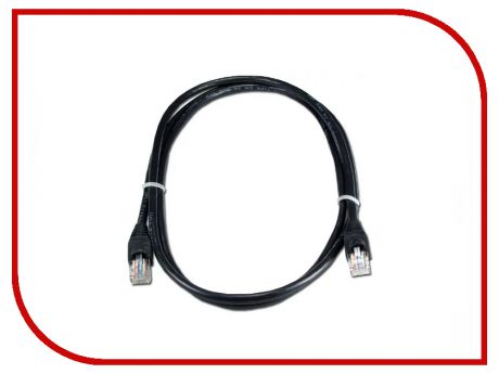 Сетевой кабель Greenconnect UTP 24AWG cat.5e RJ45 T568B 1m Black GCR-50674