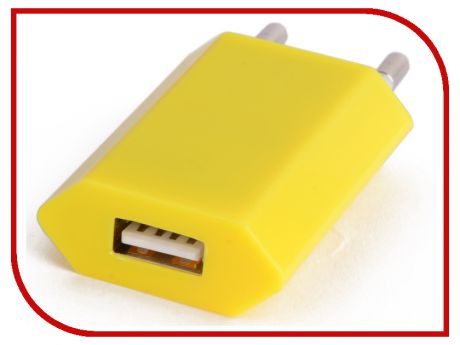 Зарядное устройство Liberty Project USB 1А SM000123 Yellow
