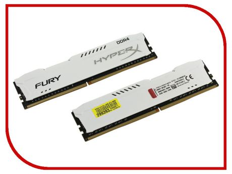 Модуль памяти Kingston HyperX Fury White Series DDR4 DIMM 2666MHz PC4-21300 CL16 - 16Gb KIT (2x8Gb) HX426C16FW2K2/16