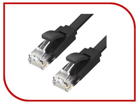 Сетевой кабель Greenconnect Premium UTP 30AWG cat.6 RJ45 T568B 0.5m Black GCR-LNC616-0.5m