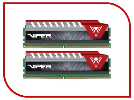 Модуль памяти Patriot Memory Viper Elite DDR4 DIMM 2800MHz PC4-22400 CL16 - 16Gb KIT (2x8Gb) PVE416G280C6KRD Red
