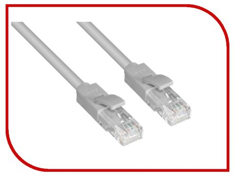 Сетевой кабель Greenconnect Premium UTP 24AWG cat.5e RJ45 T568B 0.1m Grey GCR-LNC031-0.1m