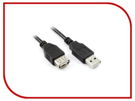 Аксессуар Greenconnect USB 2.0 AM - AF 3m Black GCR-UEC3M-BB2S-3.0m