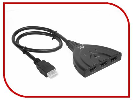 Сплиттер Greenconnect Greenline Переключатель GL-v301ZP HDMI 3к1 + USB-port