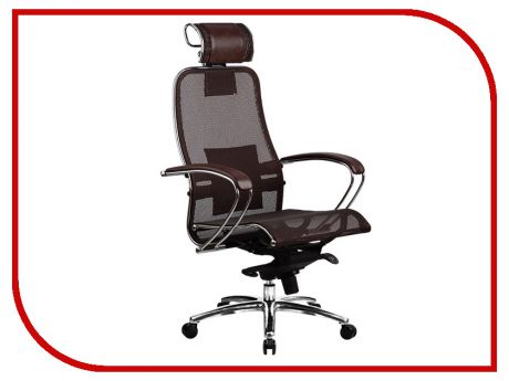 Компьютерное кресло Метта Samurai S-2.02 Dark Brown с 3D подголовником
