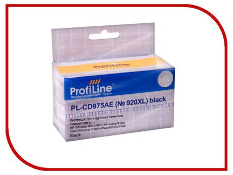 Картридж ProfiLine PL-CD975AE №920XL for HP 6000/6500/7000 Black