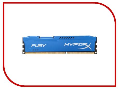 Модуль памяти Kingston HyperX Fury Blue DDR3 DIMM 1333MHz PC3-10600 CL9 - 8Gb HX313C9F/8