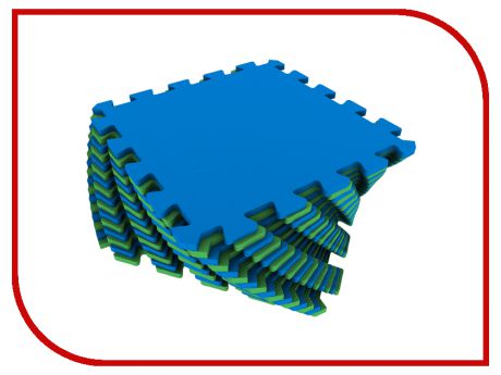 Развивающий коврик Экопромторг Мягкий пол для детской Green-Blue 25МП1/5