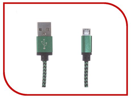 Аксессуар Gembird Cablexpert USB AM/microBM 5P 1m Green CC-mUSB2gn1m
