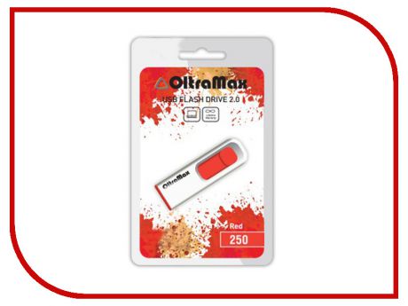 USB Flash Drive 64Gb - OltraMax 250 Red OM-64GB-250-Red