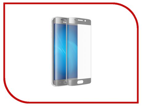 Аксессуар Закаленное стекло для Samsung Galaxy S7 Edge DF 3D Full Screen sColor-06 Metallic Silver