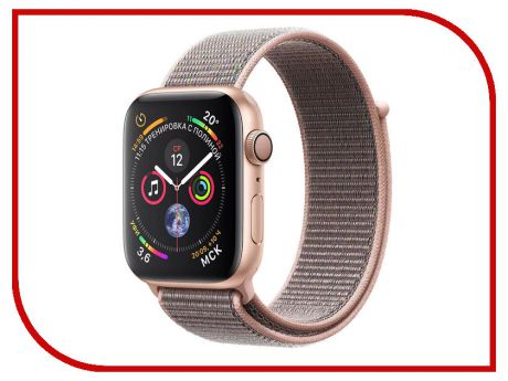 Умные часы APPLE Watch Series 4 40mm Gold Aluminium Case with Pink Sand Sport Loop MU692RU/A