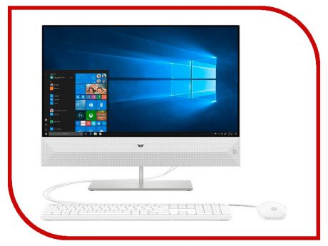 Моноблок HP Pavilion 27-xa0009ur Snowflake White 4XH23EA (Intel Core i5-8400T 1.7 GHz/8192Mb/1000Gb/Intel HD Graphics/Wi-Fi/Bluetooth/Cam/27.0/1920x1080/DOS)