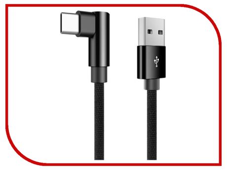Аксессуар Rock USB - USB Type-C L-Shape Metal Charge&Sync 1.2m Black