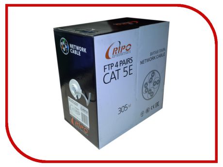 Сетевой кабель RIPO FTP4 cat.5e 24AWG Cu 001-122015/010405