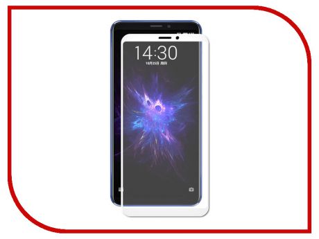 Аксессуар Защитное стекло для Meizu Note 8 Zibelino Full Screen White ZTG-FS-MEI-NOT8-WHT