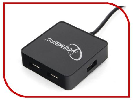 Хаб USB Gembird 4 Ports UHB-242 USB 2.0 Black