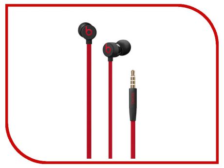 Beats urBeats3 Earphones 3.5mm Plug Decade Collection Defiant Black-Red MUFQ2EE/A