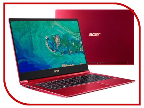 Ноутбук Acer Swift 3 SF314-55G-57PT Red NX.H5UER.003 (Intel Core i5-8265U 1.6 GHz/8192Mb/256Gb SSD/nVidia GeForce MX150 2048Mb/Wi-Fi/Bluetooth/Cam/14.0/1920x1080/Windows 10)